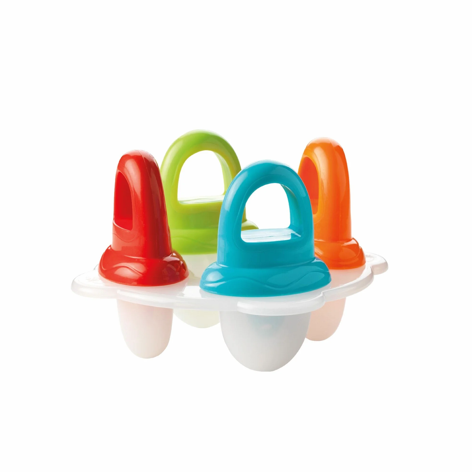 Nuby - Eisformen - Eis am Stiel für Babys und Kleinkinder - Schnullerformen in bunten Farben zum entfrieren - 6+ Monate