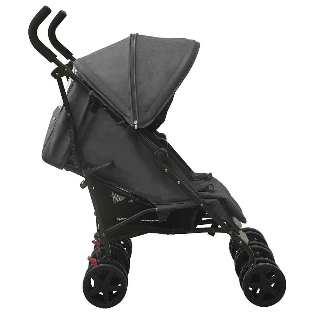 Generisch Geschwisterwagen Anthrazit Stahl 14.4kg