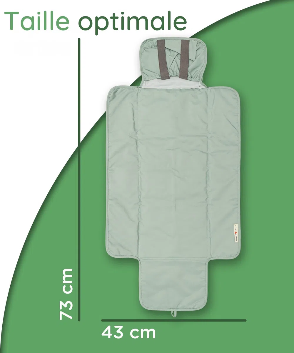 Jubi® Wickelauflage unterwegs, Wickelunterlage mit Fach, Mint