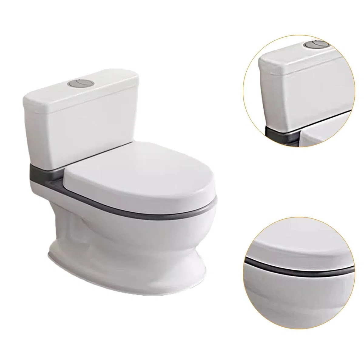 Almencla Babytöpfchen, Realistische Babytoilette, Echtes Töpfchen, Realistische Toilette, Abnehmbarer Töpfchentopf, Ids, Töpfchenstuhl für Kleinkinder,