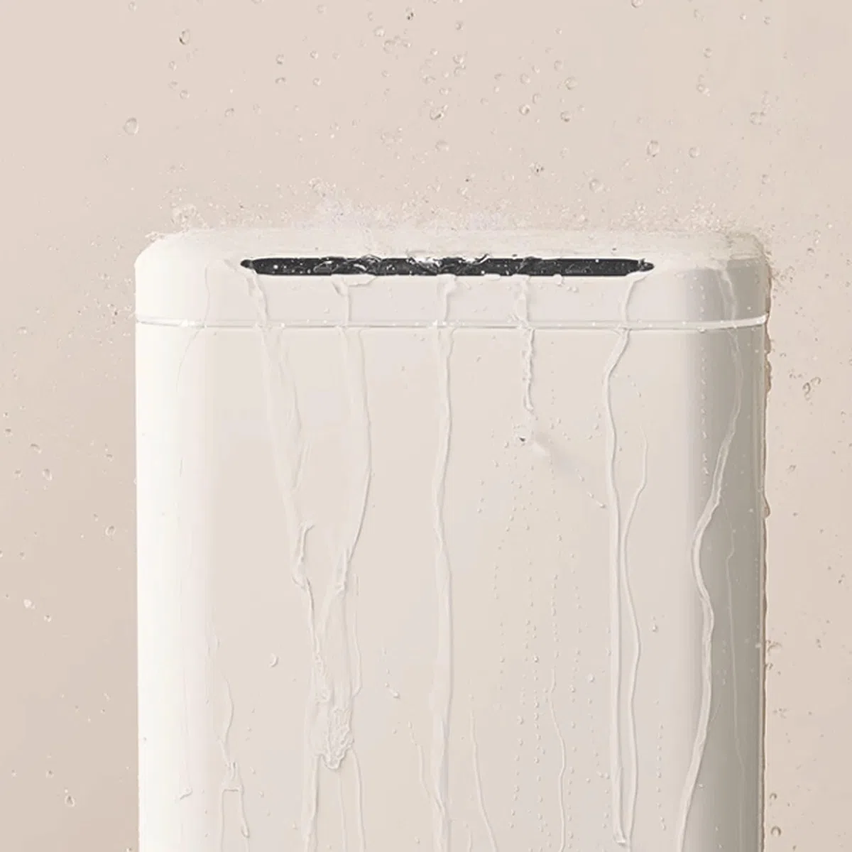 GLigeT Cubo de basura Intelligenter Sensor Mülleimer Haushalt Edelstahl Wohnzimmer Küche mit Deckel Licht Luxus Automatische Toilettenpapierkorb Contenedor de basura(Green,25L)