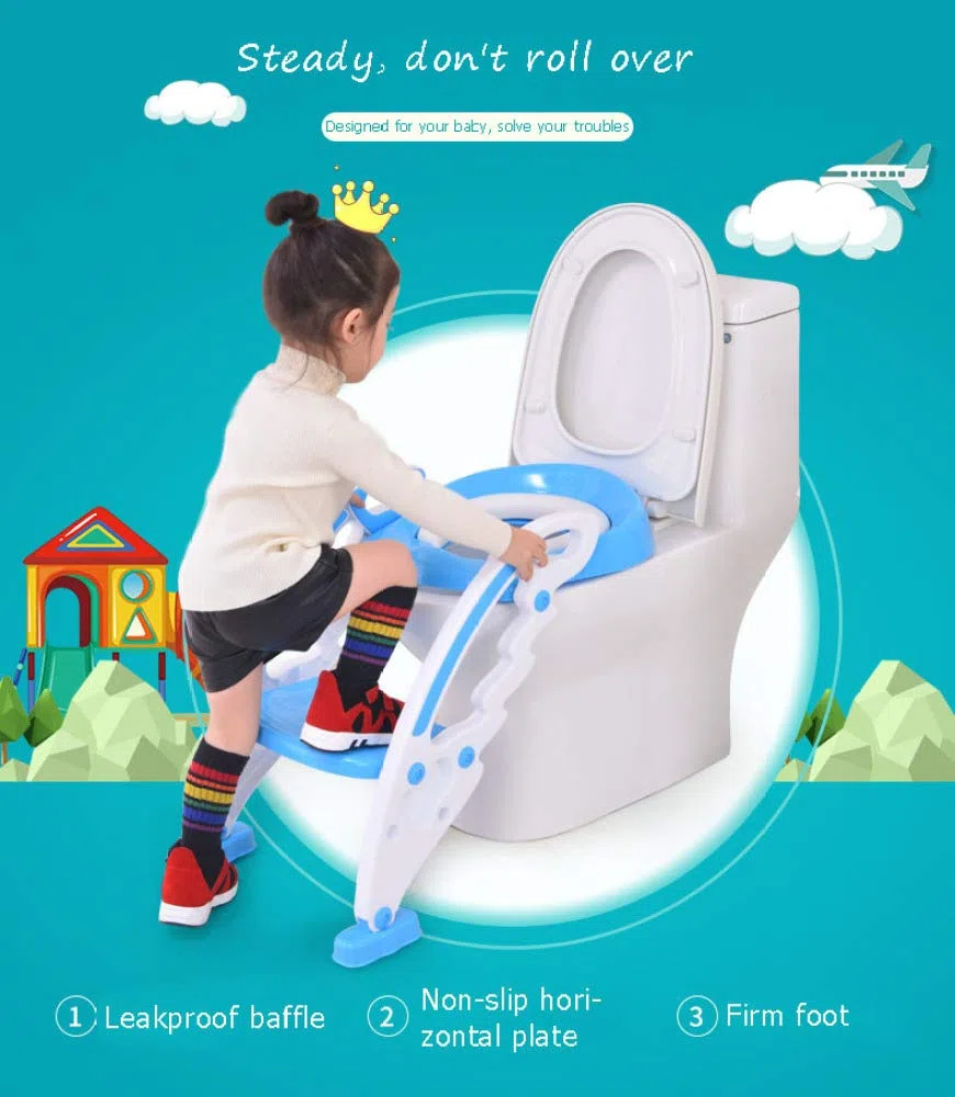 Topfchen Sitz Fir Kinder, Töpfchen-Toilettensitz-Baby-Kleinkind-Kinder-Toiletten-Trainer Mit Trittleiter Für Jungen Und Mädchen,Green-Cushion