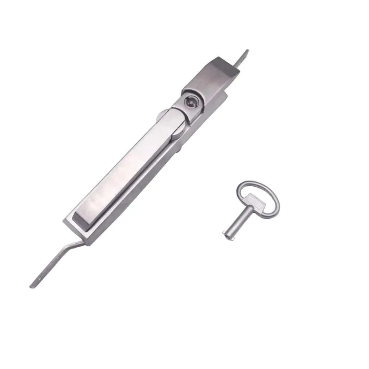 304 Edelstahl-Dreipunkt-Stangenverriegelungspanel, elektrisches Stangensteuerschloss, große Schaltschrank-Verteilerkastenschlösser(1 Sets-A-Stainless)