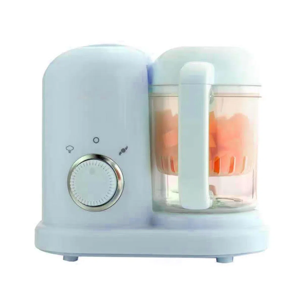 Babynahrungszubereiter Babynahrungsprozessor Zerkleinerer Dampfgarer Mixer Pürierer Mühle mit automatischer Koch- und Mahlfunktion, One Step, BPA-frei, selbstreinigend
