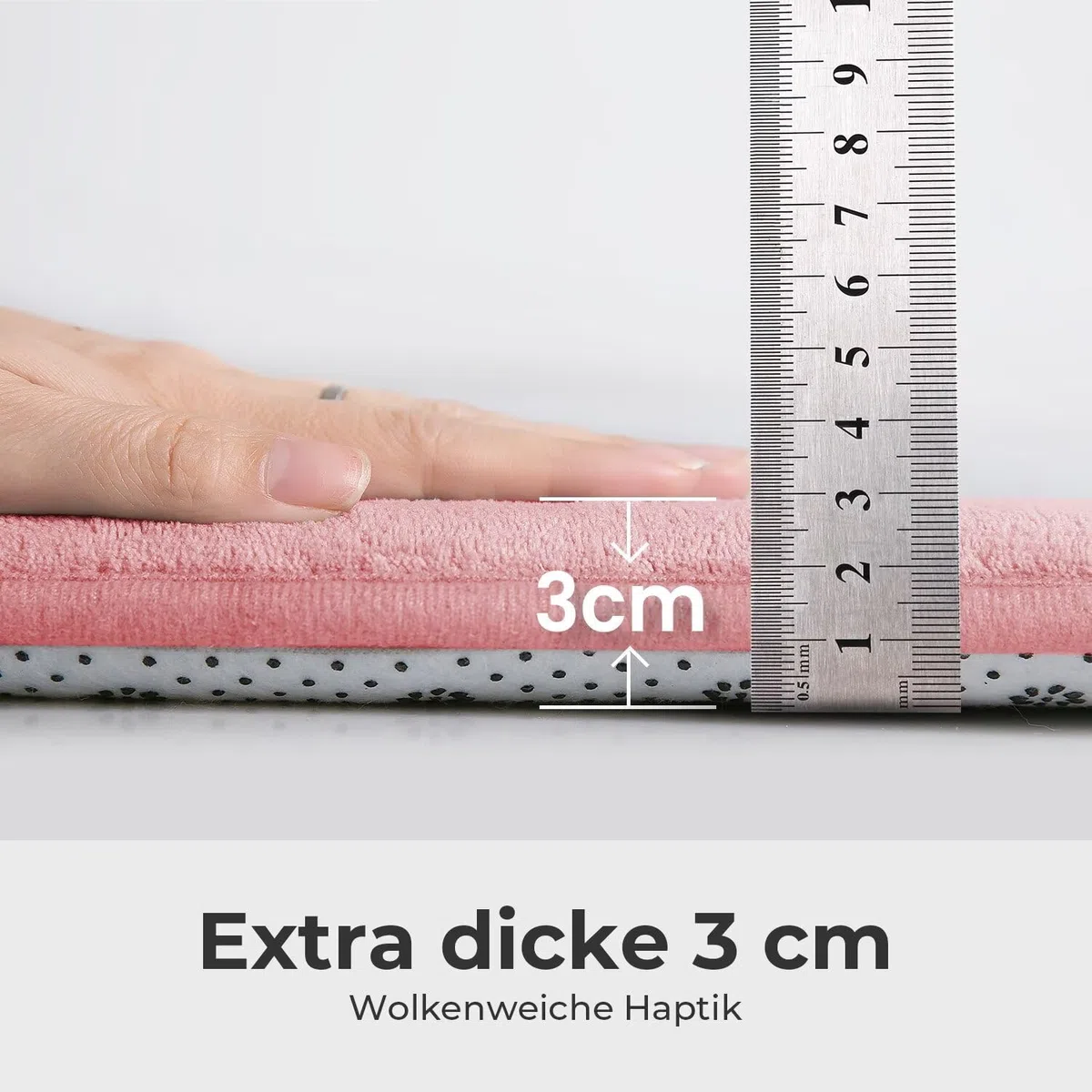 Krabbelmatte für Baby, 200×300×3CM Kinderteppich, rutschfest,
