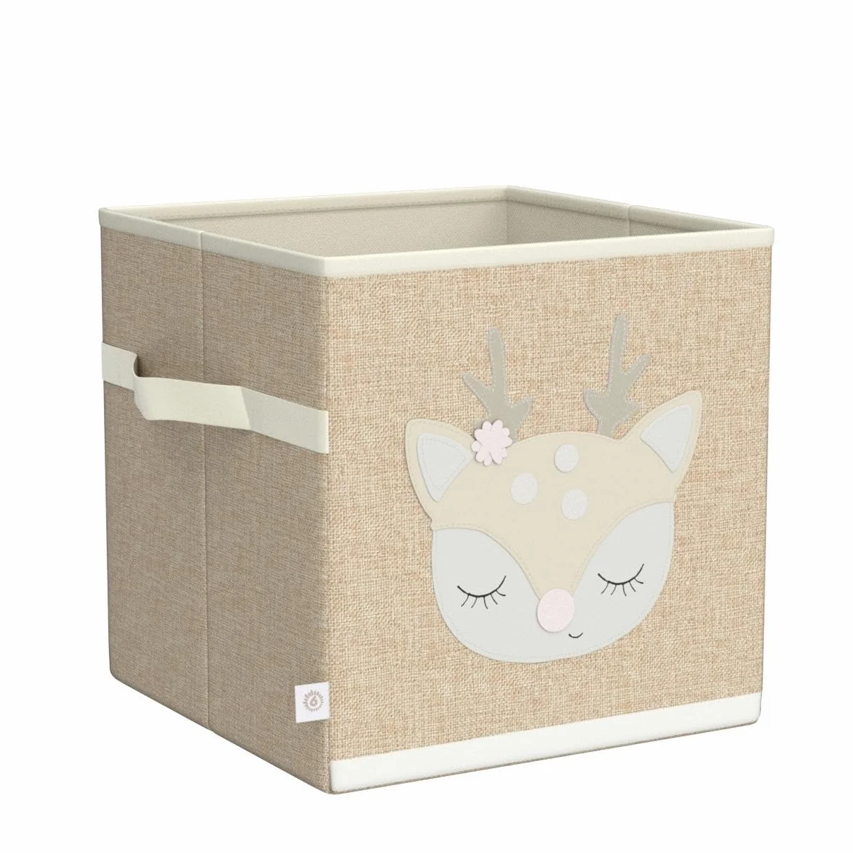 Bieco Aufbewahrungsbox Kinder | REH Ella Motiv ca. 36L faltbar | Süße Spielzeug Kiste für Kallax Regal | Aufbewahrungsbox 33x33x33 | Kallax Boxen für Spielzeug Aufbewahrung | Storage Box Kallax Korb