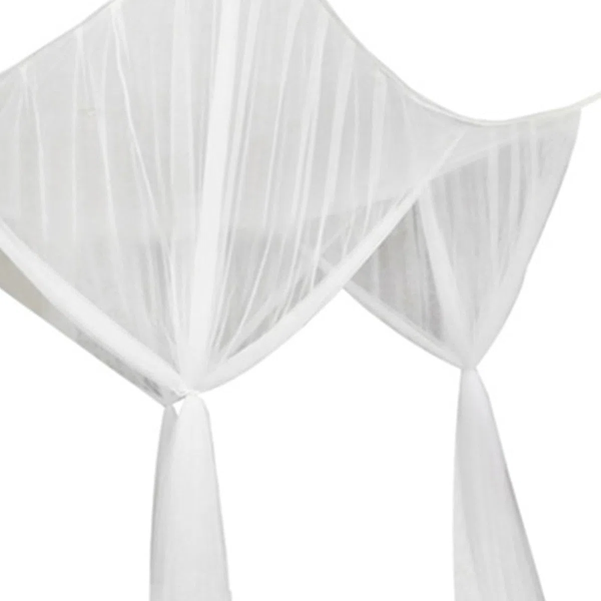 Baoblaze 4 Eckpfosten Himmelbett Vorhang, Moskitonetz Doppelbett und Einzelbett, Mückenschutz Moskitonetz, Mückennetz Bett, Moskitonetz Doppelbett für Haus Kinderzimmer Reise im Freien, Weiß