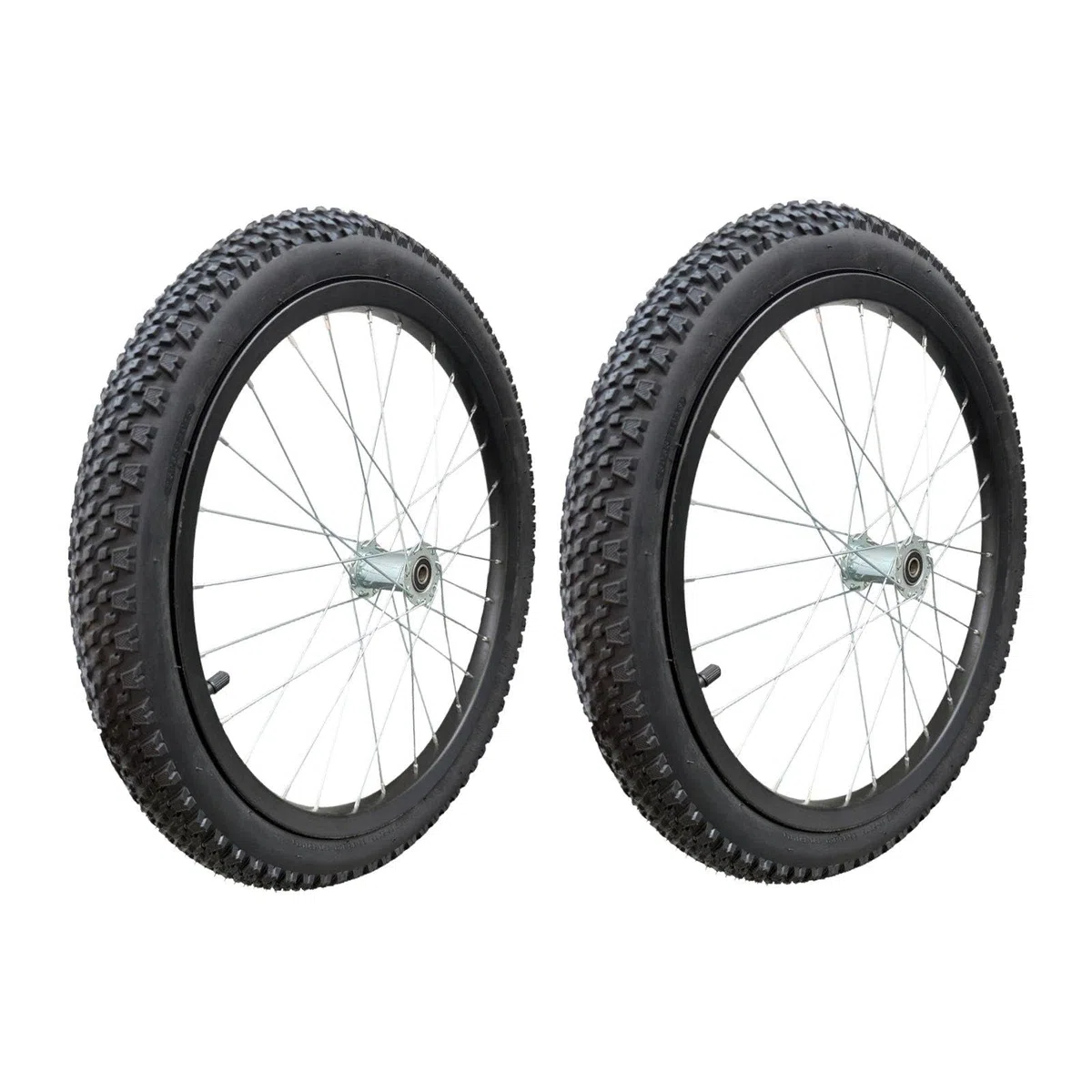 2 Stück 20'' Fahrradanhänger-Speichenräder, einfache Montage, Sport, Ersatzteil