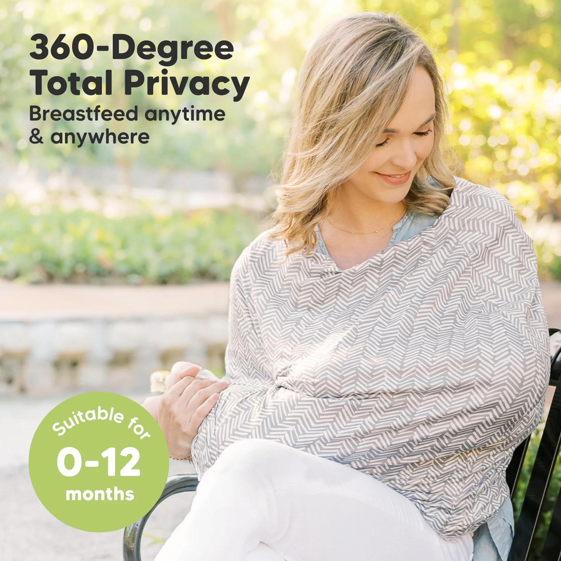 KeaBabies Stilltuch für Unterwegs - Multifunktionale Autositzbezüge für Baby, Weich & Atmungsaktiv Nursing Breastfeeding Cover, Babyautositzbezug für Mädchen, Junge Kinderwagenbezug (Herringbone)