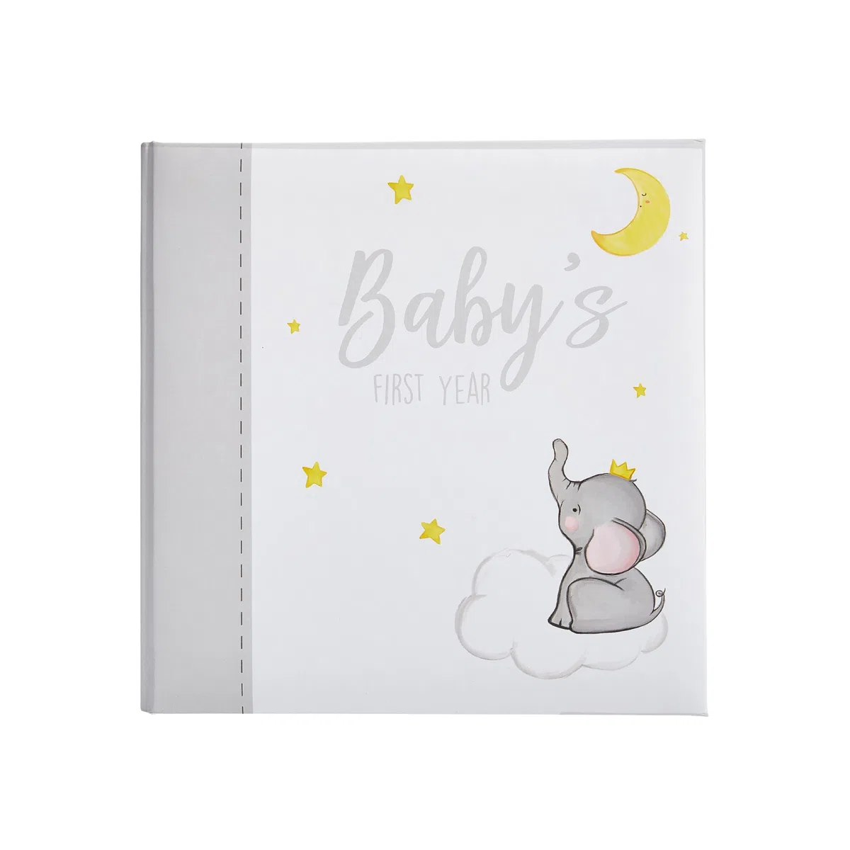 Kate & Milo Baby-Erinnerungs-Tagebuch zum ersten Jahr des Babys, unisex, Erinnerungsbuch, Babyerinnerung, Elefant