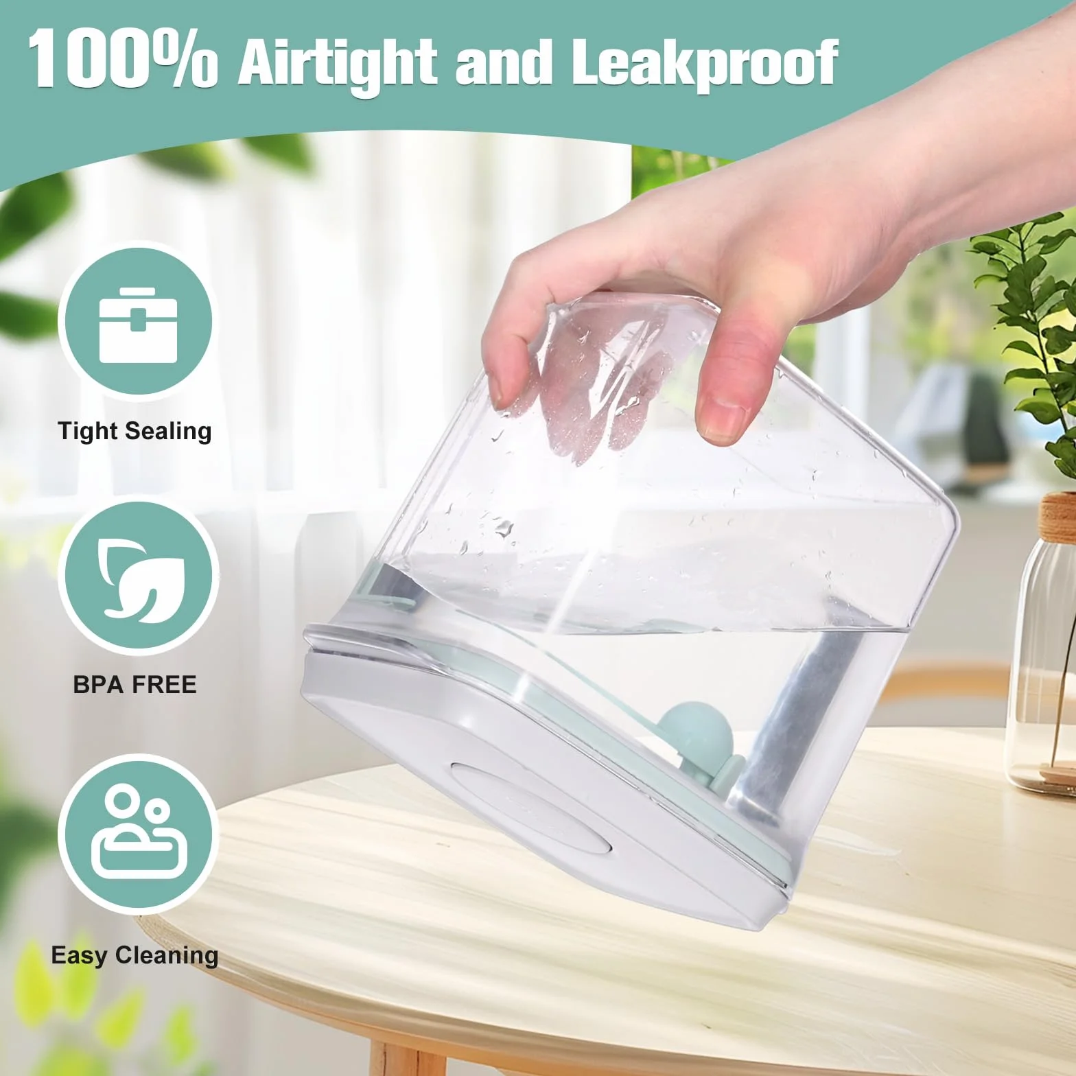 Milchpulverspender 1700 ml, tragbare Milchpulver-Aufbewahrungsbox mit Löffel, versiegelter Milchpulverspender, milchpulver behälter, Proteinpulver-Aufbewahrungsbox, abnehmbar