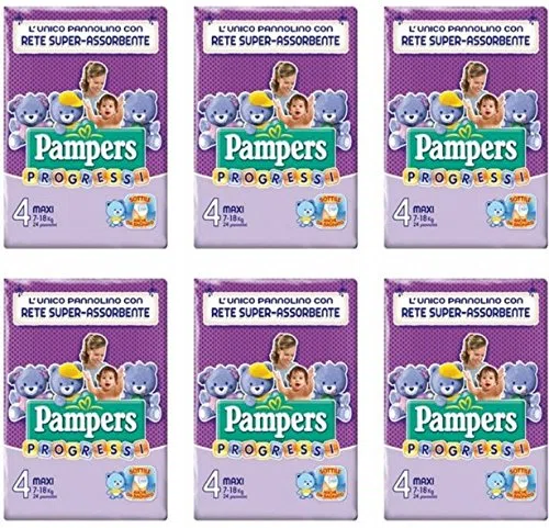 144 Windeln für Kinder Größe 4 Pampers Progressi Größe 4 Maxi Kinder