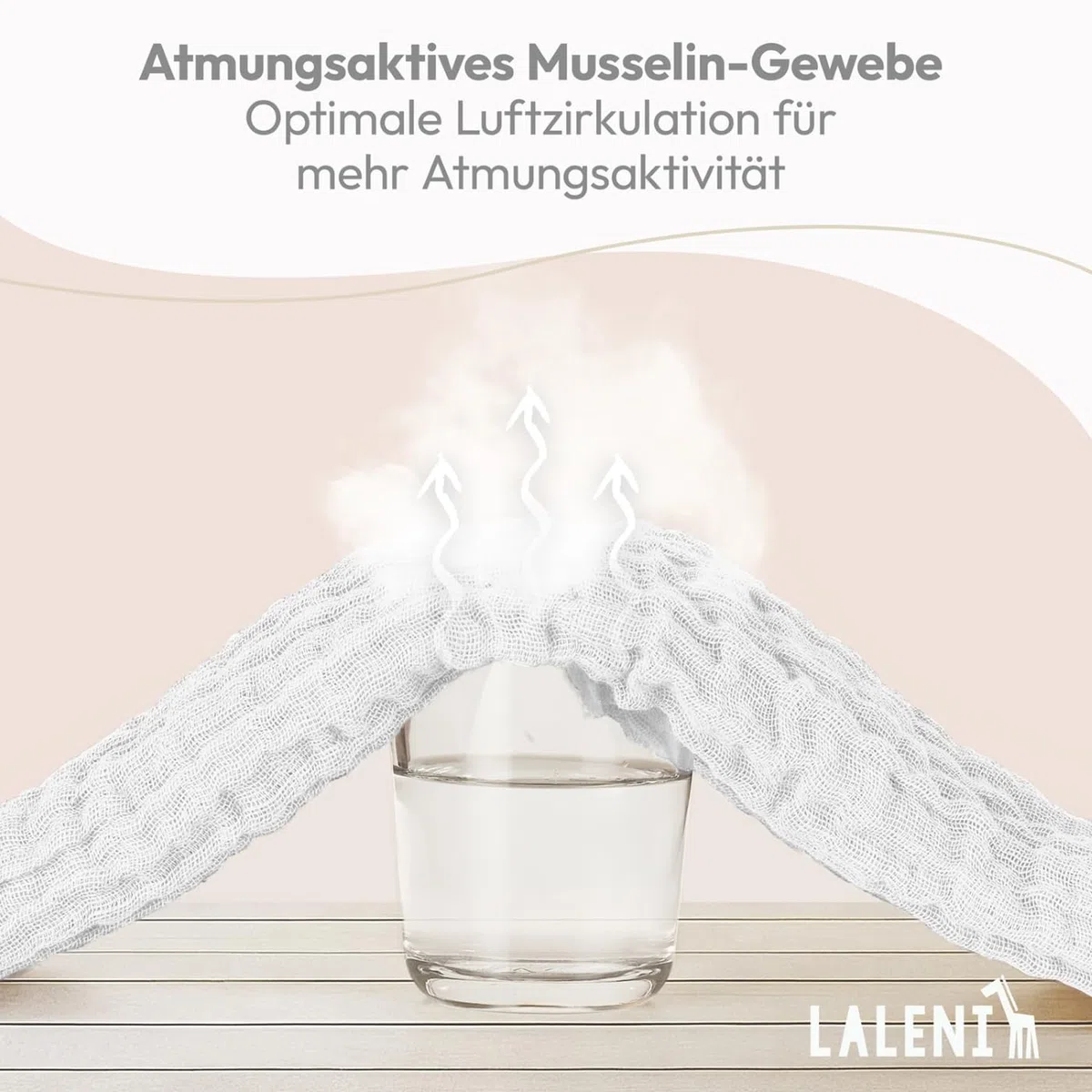 Laleni Spucktücher Baby im 10er Set aus Reiner Baumwolle - schadstofffreie Mulltücher weich 70x70 - saugstarke Mussellintücher Baby - Musselin Tuch als Mullwindel - waschbare Mulltücher - Weiß