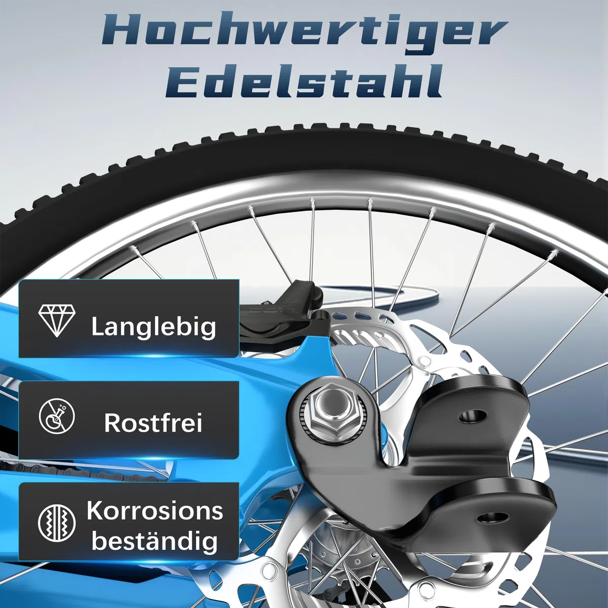 Fahrradanhänger Kupplung für Qeridoo Fahrradanhänger, Stabile Fahrrad Anhängerkupplung mit Sicherheitsstift, Fahrradkupplung für Hundeanhänger, Kinderanhänger, Lastenanhänger