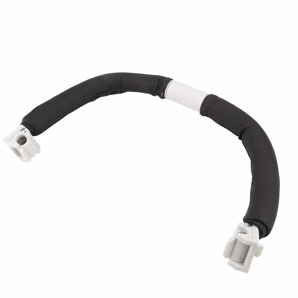 Abnehmbarer Kinderwagen-Sicherheitsbügel,Regenschirm, Kinderwagen, Bumper, Universal, verstellbar, für Babys, Kinderwagen, Lenker, Armlehne, Bumper Bar, schwarz (schwarz)