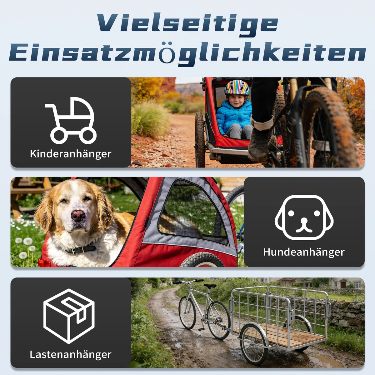 Fahrradanhänger Kupplung für Qeridoo Fahrradanhänger, Stabile Fahrrad Anhängerkupplung mit Sicherheitsstift, Fahrradkupplung für Hundeanhänger, Kinderanhänger, Lastenanhänger