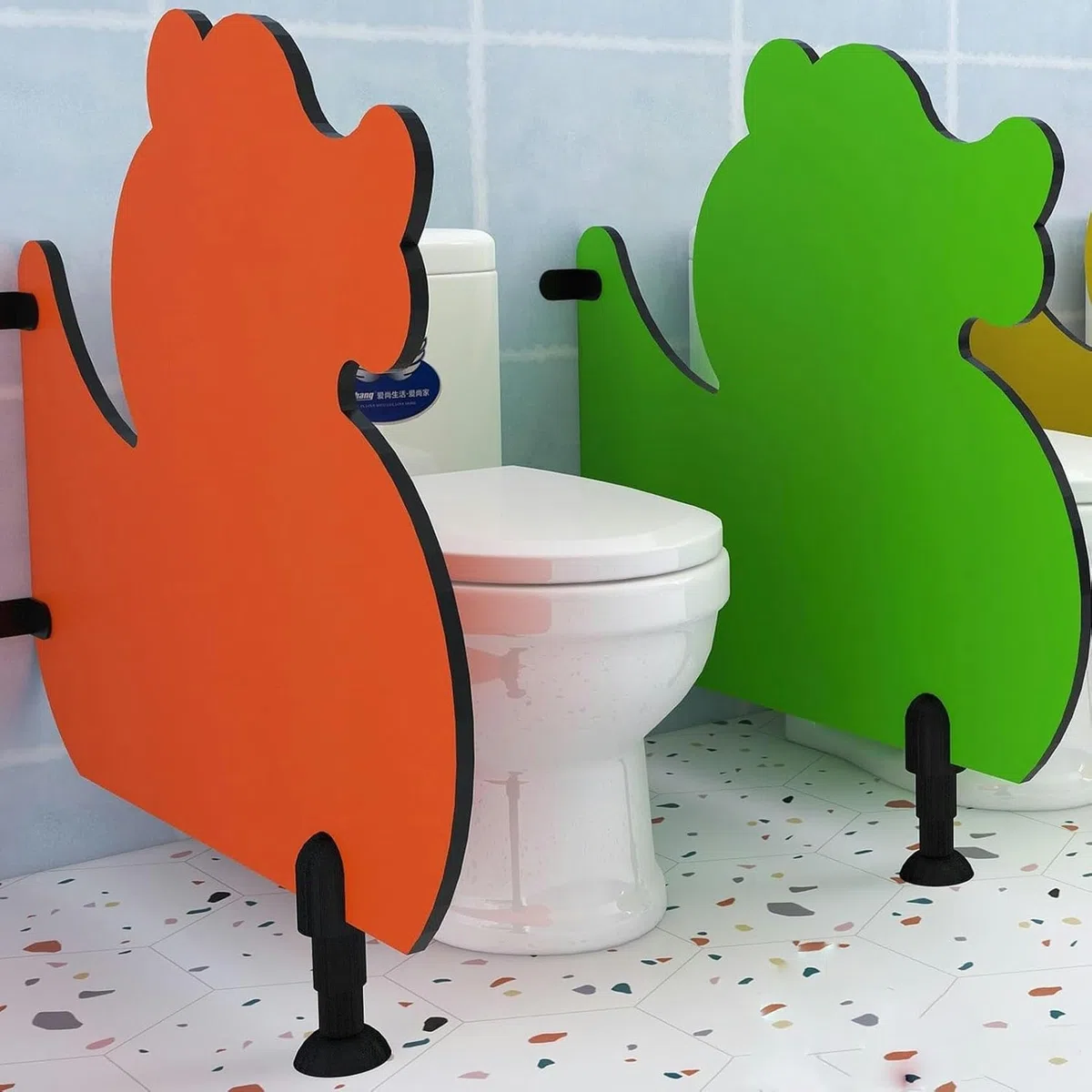 Urinal-Trennwand für Kinder, Kindergarten Toilettenteil für Privatsphäre, Urinal-Schallwand für verbesserte separate Kinder-Badezimmer für verbesserte Hygiene und T