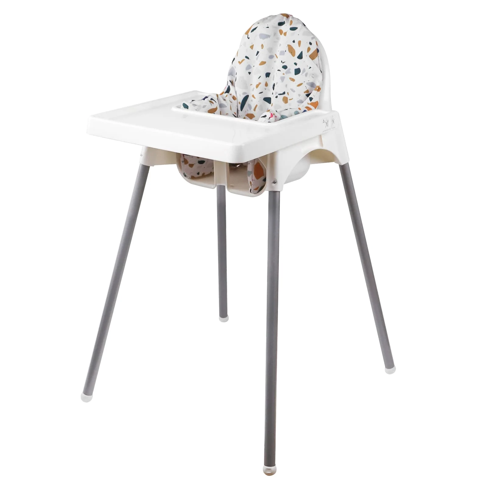 Kissen Für IKEA Antilop Hochstuhl, Eingebautes Aufblasbares Sitzkissen, Baby Sitzt Bequemer (Farbe Stein)