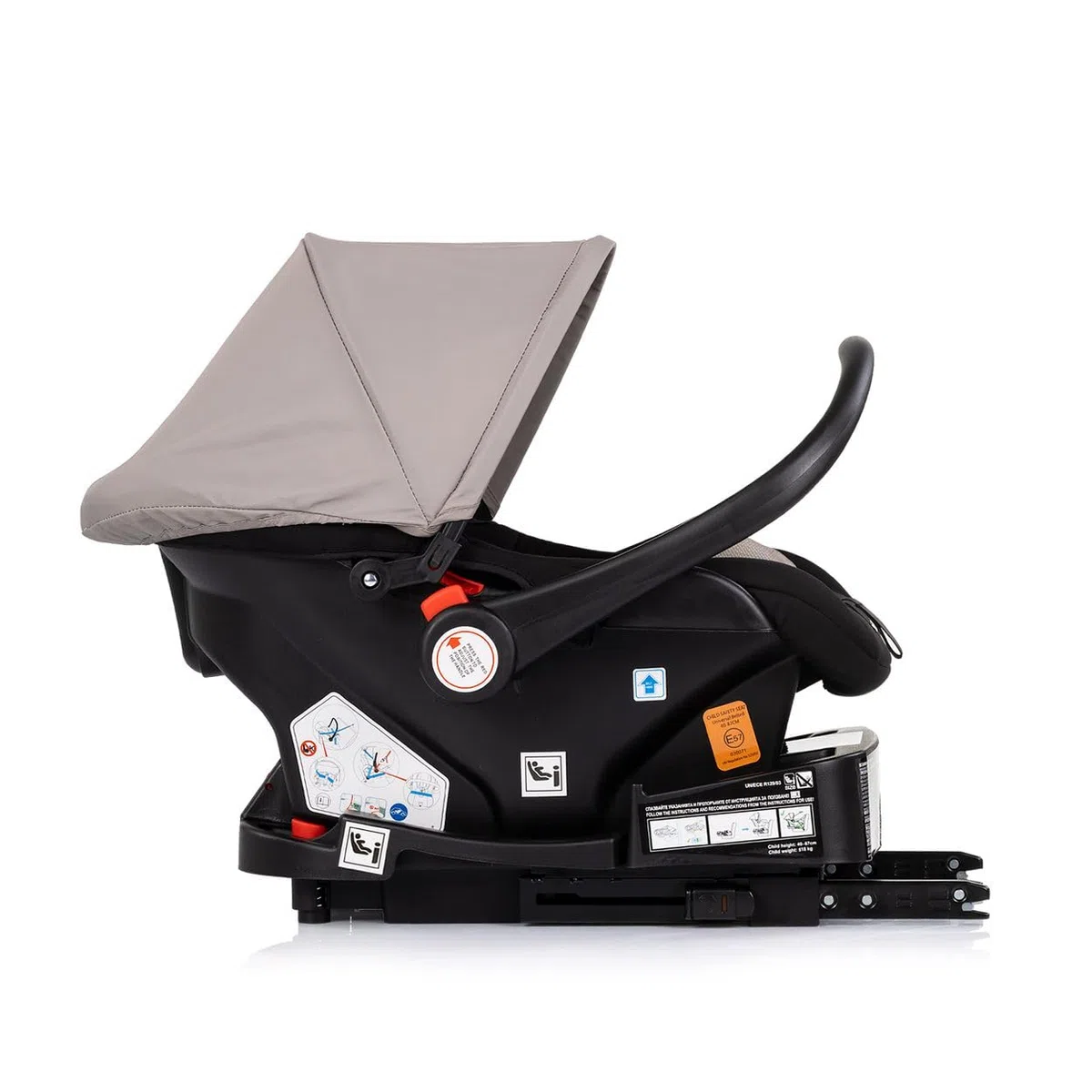 Chipolino Set Babyschale Isofix-Basisstation Amore i-Size Gruppe 0+ (0-13 kg) braun