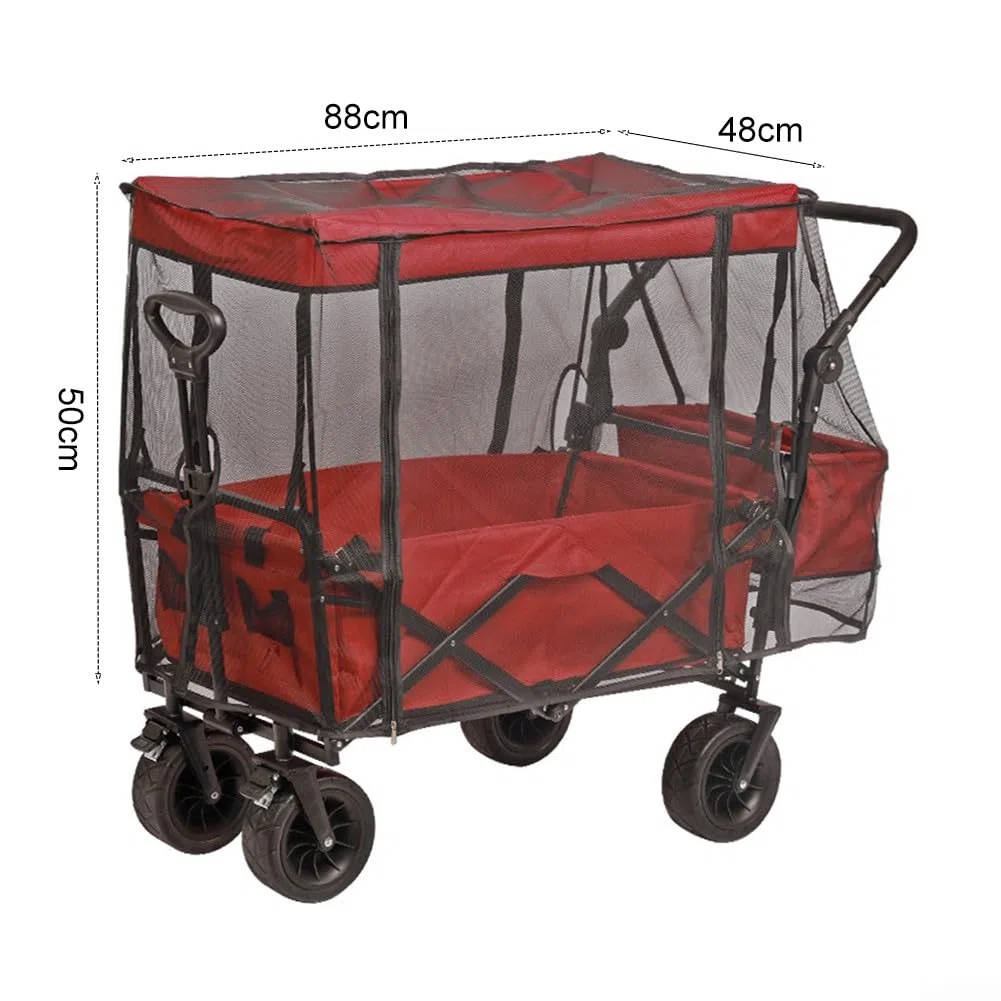 Faltbares Moskitonetz für den Außenbereich, Strandkinderwagen & Regenschirm, Premium-Insektenschutzabdeckung für Familienreisen, Camping & Outdoor-Abenteuer
