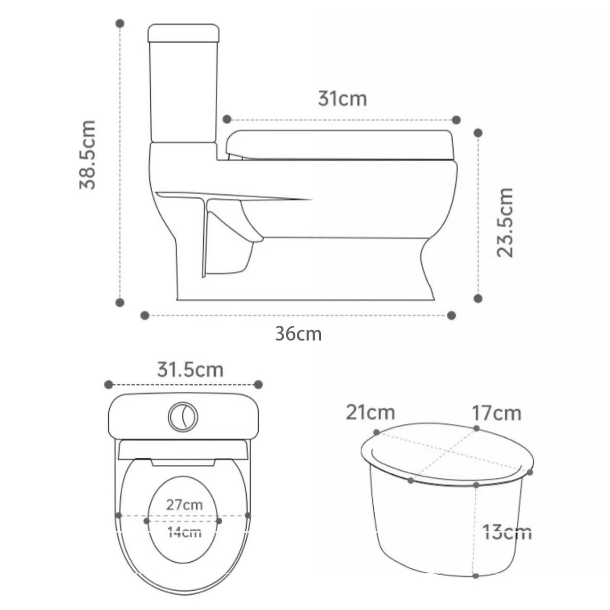 Almencla Babytöpfchen, Realistische Babytoilette, Echtes Töpfchen, Realistische Toilette, Abnehmbarer Töpfchentopf, Ids, Töpfchenstuhl für Kleinkinder,