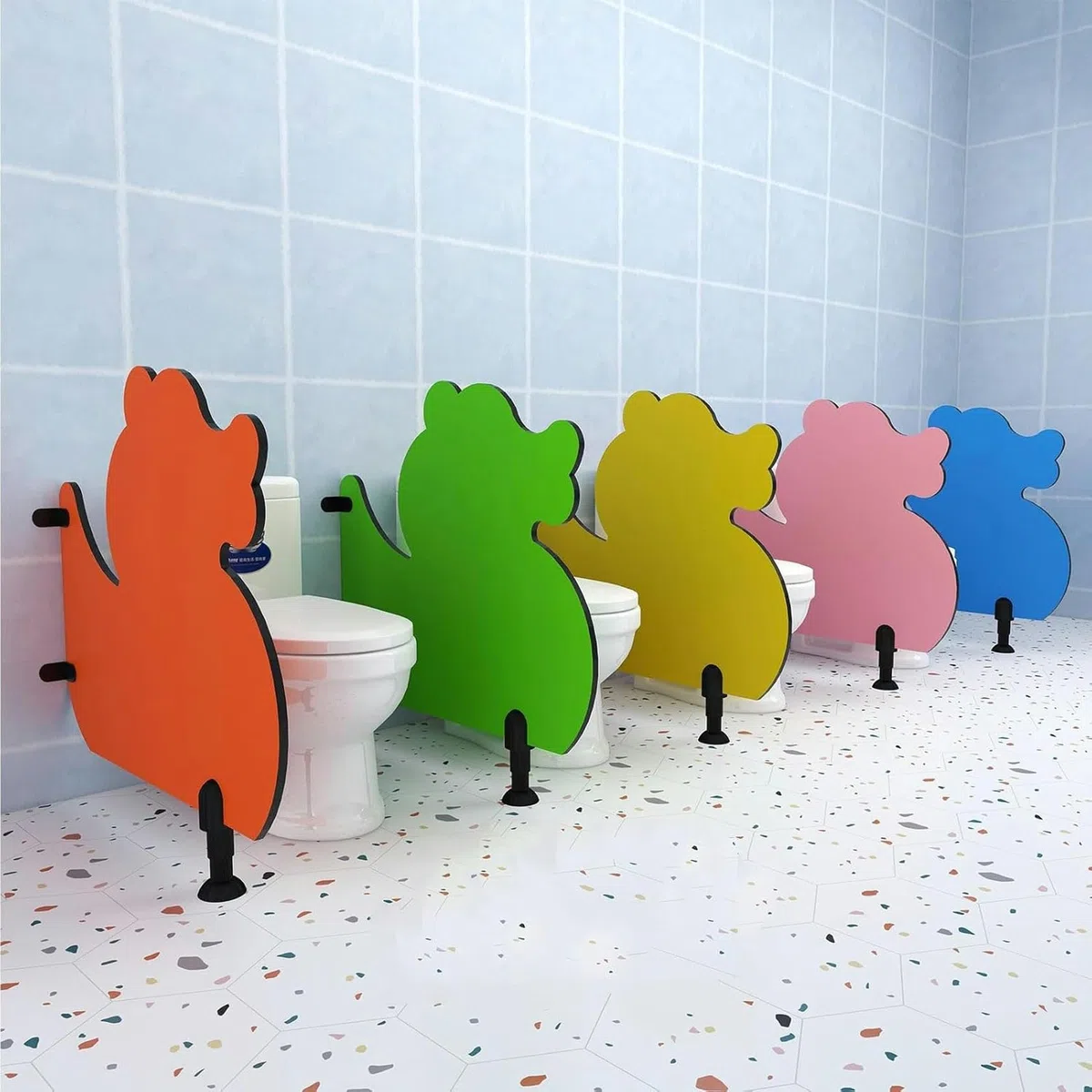 Urinal-Trennwand für Kinder, Kindergarten Toilettenteil für Privatsphäre, Urinal-Schallwand für verbesserte separate Kinder-Badezimmer für verbesserte Hygiene und T