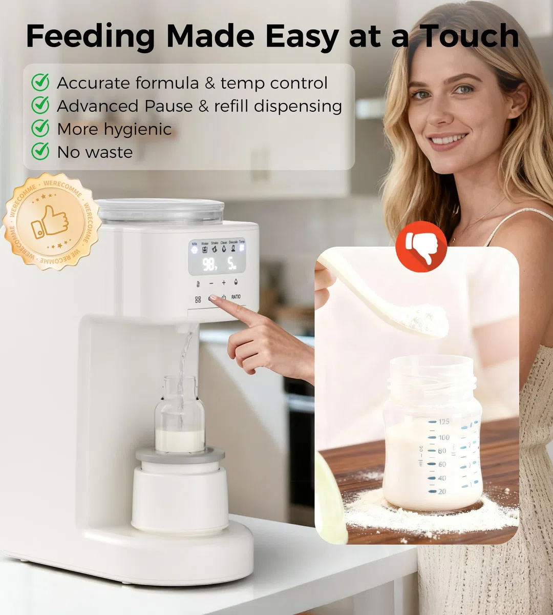HEYAXA Advanced Formula Dispenser Machine (White)