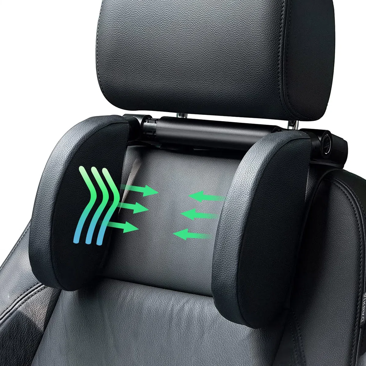 Kopfstütze Auto Kinder, Nackenstütz Auto, Kopfstützenkissen Auto, Nackenkissen, Einziehbare Abnehmbare Seitliches Kopfstützkissen für Kinder und Erwachsene Erwachsene, Schlafen im Auto
