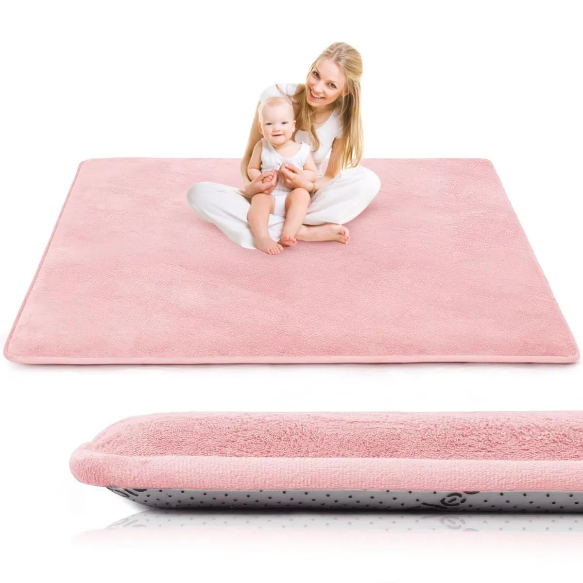 Krabbelmatte für Baby, 200×300×3CM Kinderteppich, rutschfest,