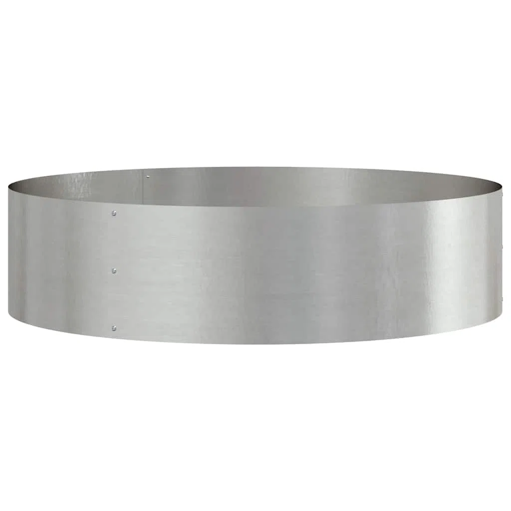 Pflanzenring 5 STK. Silber 80 x 80 x 20 cm Edelstahl Garten Robust