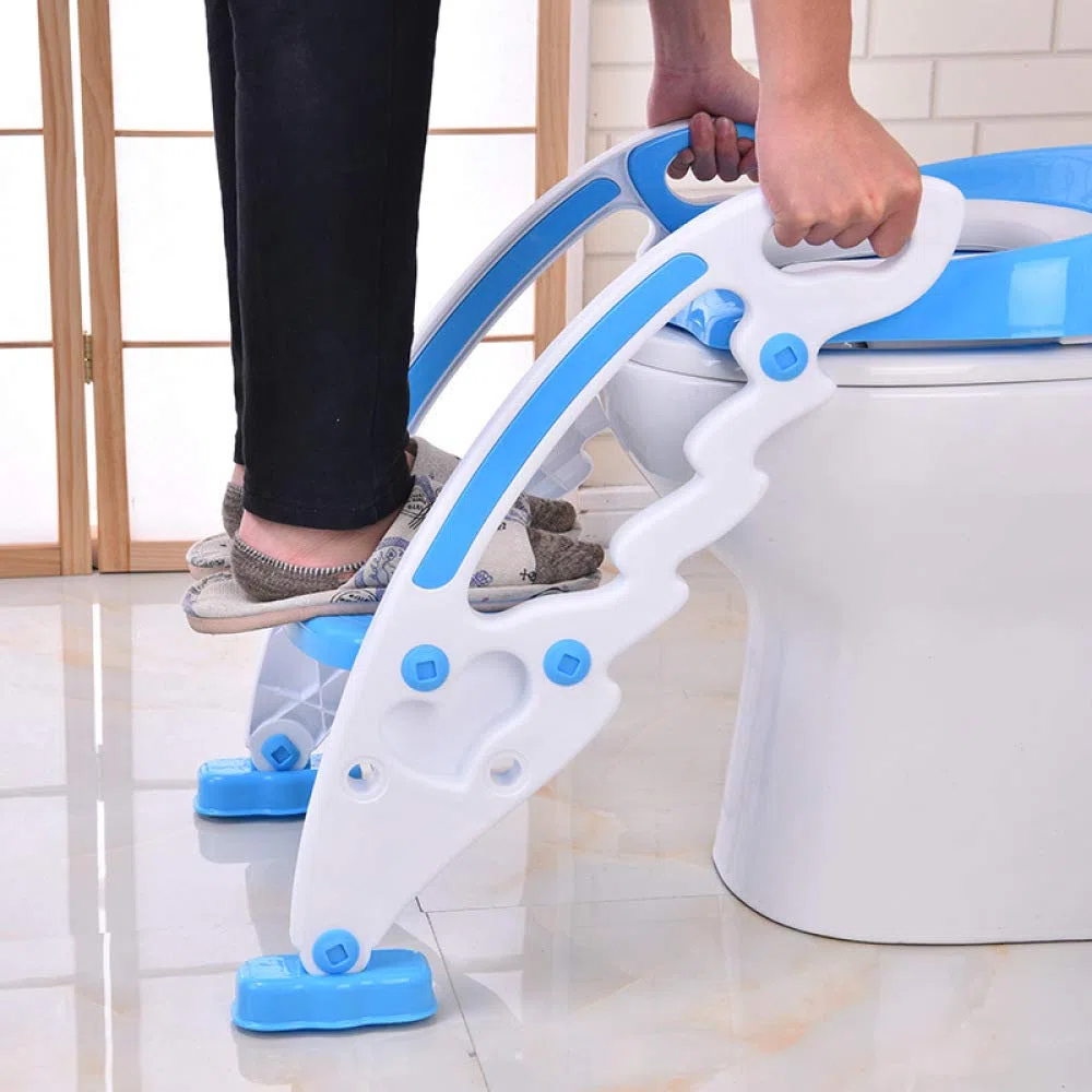 Topfchen Sitz Fir Kinder, Töpfchen-Toilettensitz-Baby-Kleinkind-Kinder-Toiletten-Trainer Mit Trittleiter Für Jungen Und Mädchen,Green-Cushion